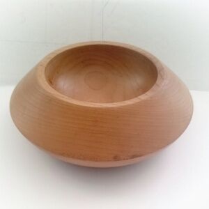 Vintage Irish turned wood bowl